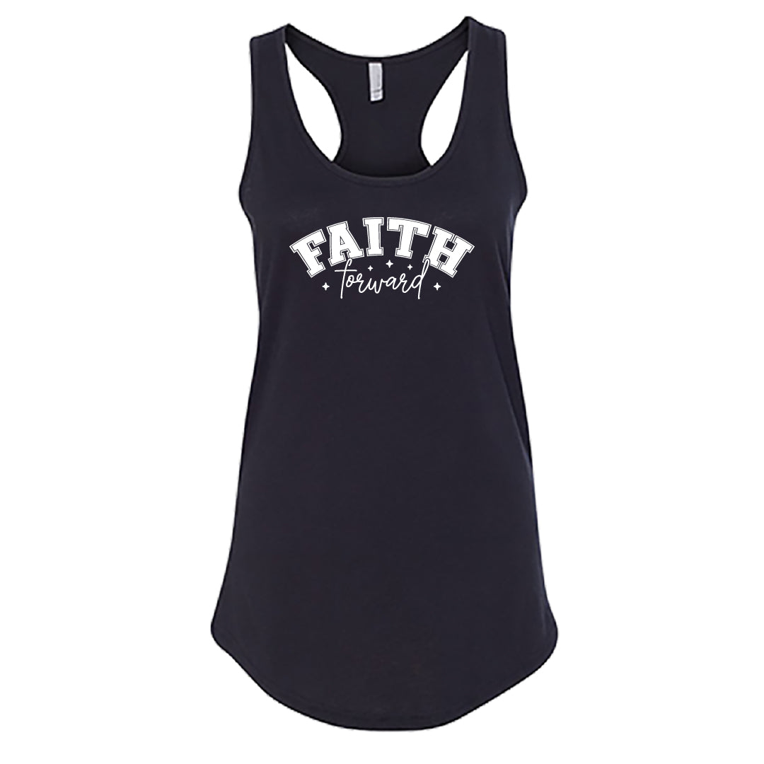 Faith Forward Women’s Racerback Tank Top – Inspirational Activewear