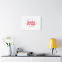 Besties Forever Canvas | Galentine’s Friendship Wall Art, Pink Confetti