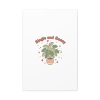 Single and Sassy Canvas, Matte Stretched | Anti‑Valentine, Funny Valentines Poster