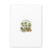 Can't Leaf You Alone Canvas | Plant Parent Humor, Sage Botanical Art