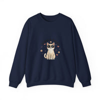 Single & Happy Cat Sweatshirt | Anti‑Valentine, Single Humor