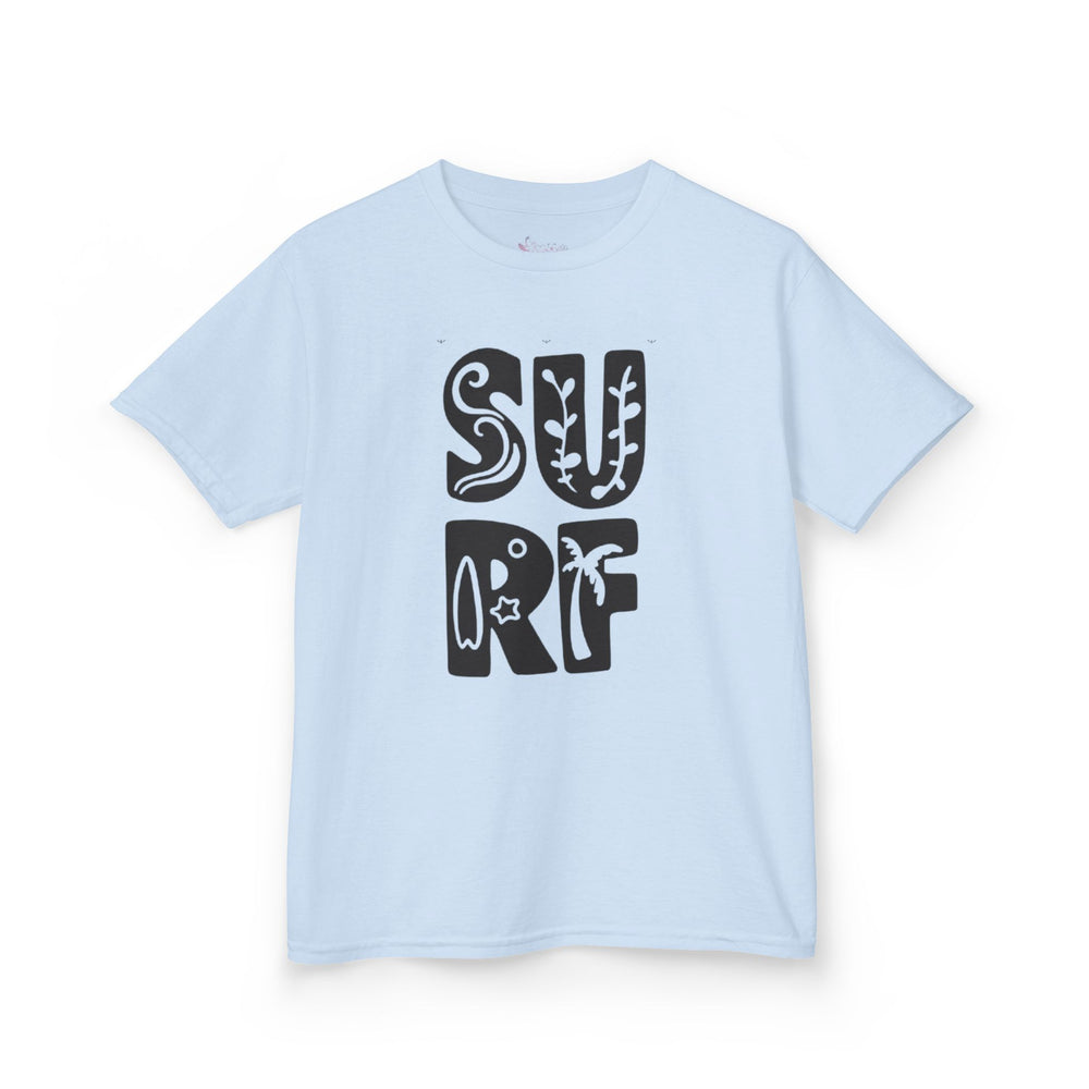Gildan 5000B | Kids' Retro Surf Graphic Tee – Fun Summer Beach Vibes Cotton T-Shirt