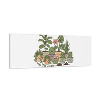 I'm Just Here for the Plants Canvas | Plant Parent Pun, Sage Botanical Wall Art