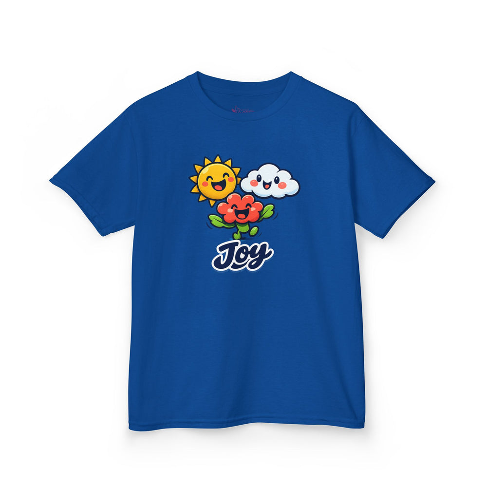 Gildan 5000B | Kids' "Joy" Sunny Day Graphic Tee – Soft Cotton Summer T-Shirt | Little Sunshine "Joy" Unisex Kids' Tee
