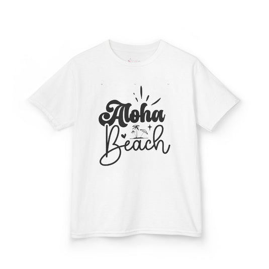 Gildan 5000B | Kids' Aloha Beach Tropical T-Shirt | Soft Summer Vacation Tee