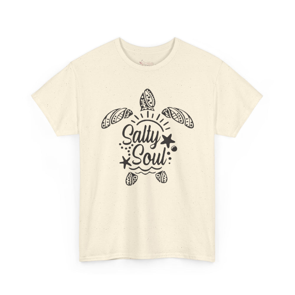 Gildan 5000 | Tribal Sea Turtle Unisex Softstyle Graphic Tee