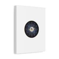 Zodiac Constellation Wheel Canvas, Astrology Art Print | Gold Foil Galaxy