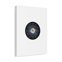 Zodiac Constellation Wheel Canvas, Astrology Art Print | Gold Foil Galaxy