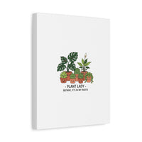 Plant Lady Canvas | Matte Stretched Botanical Pun Wall Art