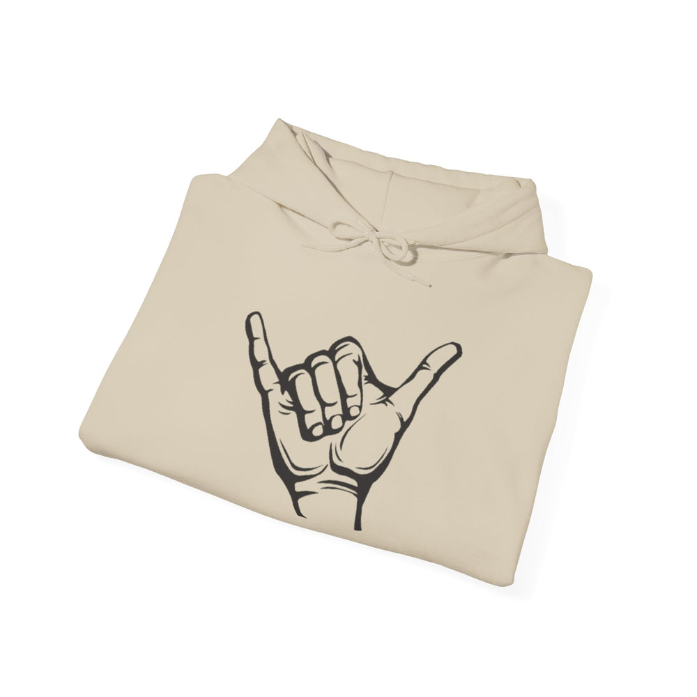 Gildan 18500 | POSITIVE Vibe Shaka Hand Unisex Hoodie – Cozy 'Hang Loose' Sweatshirt
