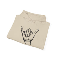 Gildan 18500 | POSITIVE Vibe Shaka Hand Unisex Hoodie – Cozy 'Hang Loose' Sweatshirt