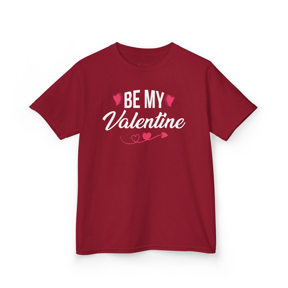 "Be My Valentine" Youth T-Shirt | Cute Heart & Arrow Graphic Tee for Kids | Boys & Girls School Holiday Top