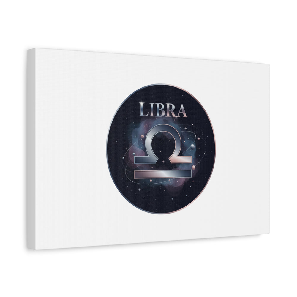 Libra Zodiac Canvas, Astrology Wall Art | Constellation Galaxy Print
