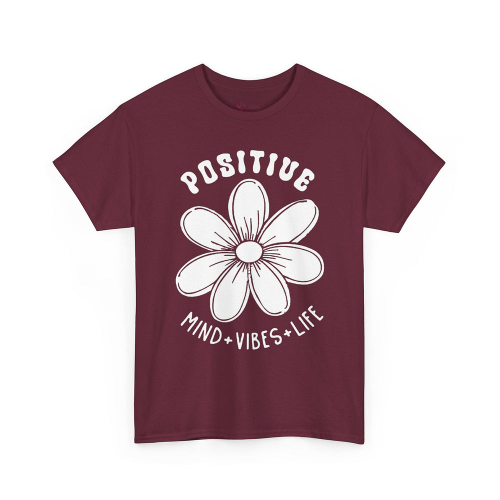 Gildan 5000 | Inspirational Daisy Unisex T-Shirt - Positive Mind, Vibes, Life