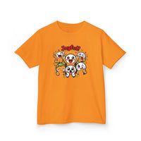 Gildan 5000B | "Joyful Crew" Kids' Premium Cotton Tee – Vibrant Cartoon Graphic T-Shirt