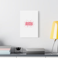 Besties Forever Canvas | Galentine’s Friendship Wall Art, Pink Confetti