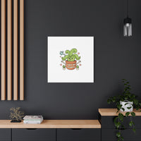 I Wet My Plants Canvas | Plant Parent Humor, Cute Succulent Art
