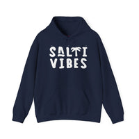 Gildan 18500 | Unisex "Salti Vibes" Palm Tree Graphic Hoodie – Tropical Coastal Fleece – Premium Soft Beachwear Pullover