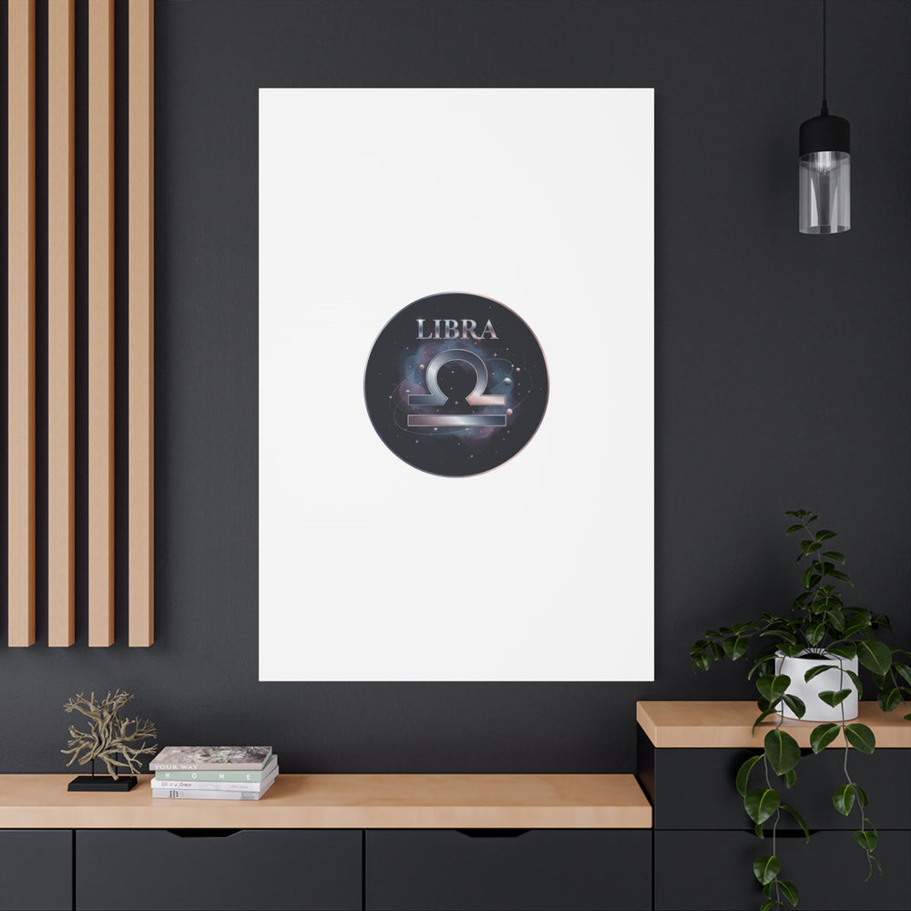 Libra Zodiac Canvas, Astrology Wall Art | Constellation Galaxy Print