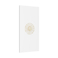 Gold Leo Zodiac Canvas, Astrological Constellation Art | Metallic Lion Wall Art