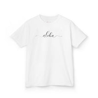 Gildan 5000B | Kids' "Aloha" Summer Vibe Cotton T-Shirt – Tropical Minimalist Tee