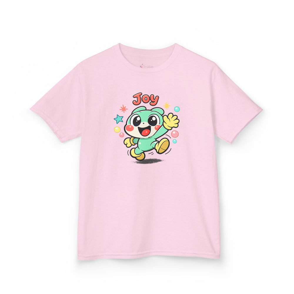 Gildan 5000B | The "Joy" Character Tee: Kids' Joyful Cartoon Character T-Shirt – Bright & Playful Design | Toddler & Youth "Joy" Graphic Tee – Cute Kawaii Style Mascot | Colorful "Joy" Stars & Bubbles...