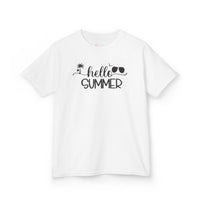 Gildan 5000B | Hello Summer Kids' Aloha T-Shirt | Toddler & Youth Summer Graphic Tee