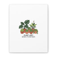 Plant Lady Canvas | Matte Stretched Botanical Pun Wall Art