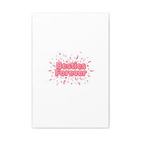 Besties Forever Canvas | Galentine’s Friendship Wall Art, Pink Confetti