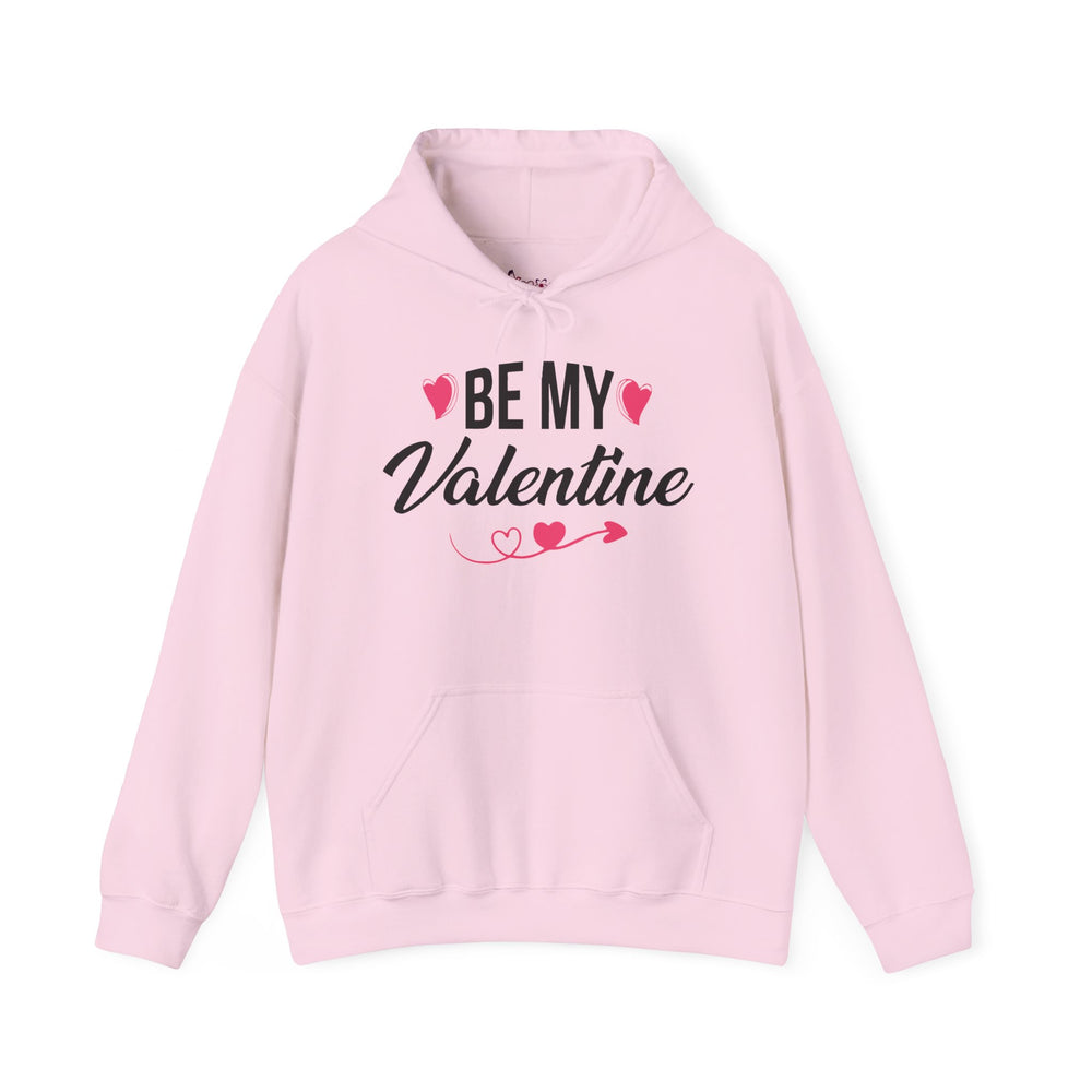 Unisex "Be My Valentine" Hoodie – Cozy Heart & Arrow Graphic Pullover – Premium Fleece Valentine's Day Sweatshirt