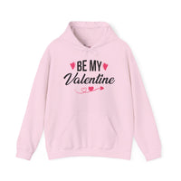 Unisex "Be My Valentine" Hoodie – Cozy Heart & Arrow Graphic Pullover – Premium Fleece Valentine's Day Sweatshirt