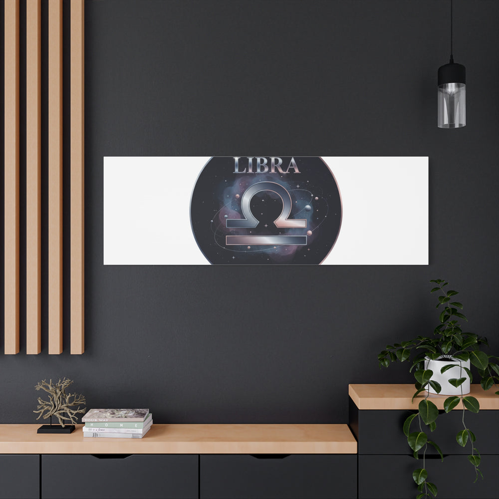 Libra Zodiac Canvas, Astrology Wall Art | Constellation Galaxy Print