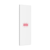 Besties Forever Canvas | Galentine’s Friendship Wall Art, Pink Confetti