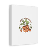 Plant-astic Pun Canvas | Stretched Matte Botanical Wall Art