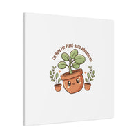 Plant-astic Pun Canvas | Stretched Matte Botanical Wall Art