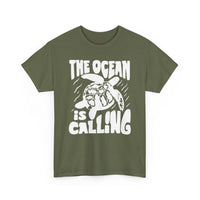 Gildan5000 | Unisex Sea Turtle "The Ocean Is Calling" Tee