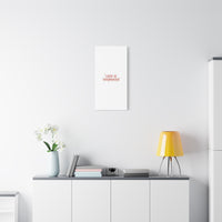 Love Is Overrated Canvas | Anti‑Valentine wall art, sarcastic quote poster