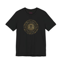 Bella+Canvas3001 | Leo Constellation Tee | Zodiac glyph, gold foil celestial design