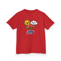 Gildan 5000B | Kids' "Joy" Sunny Day Graphic Tee – Soft Cotton Summer T-Shirt | Little Sunshine "Joy" Unisex Kids' Tee