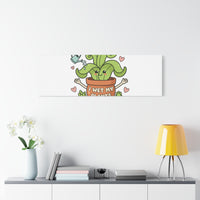 I Wet My Plants Canvas | Plant Parent Humor, Cute Succulent Art