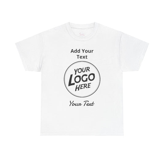 Custom Logo T-Shirt — Add Your Text Front & Back