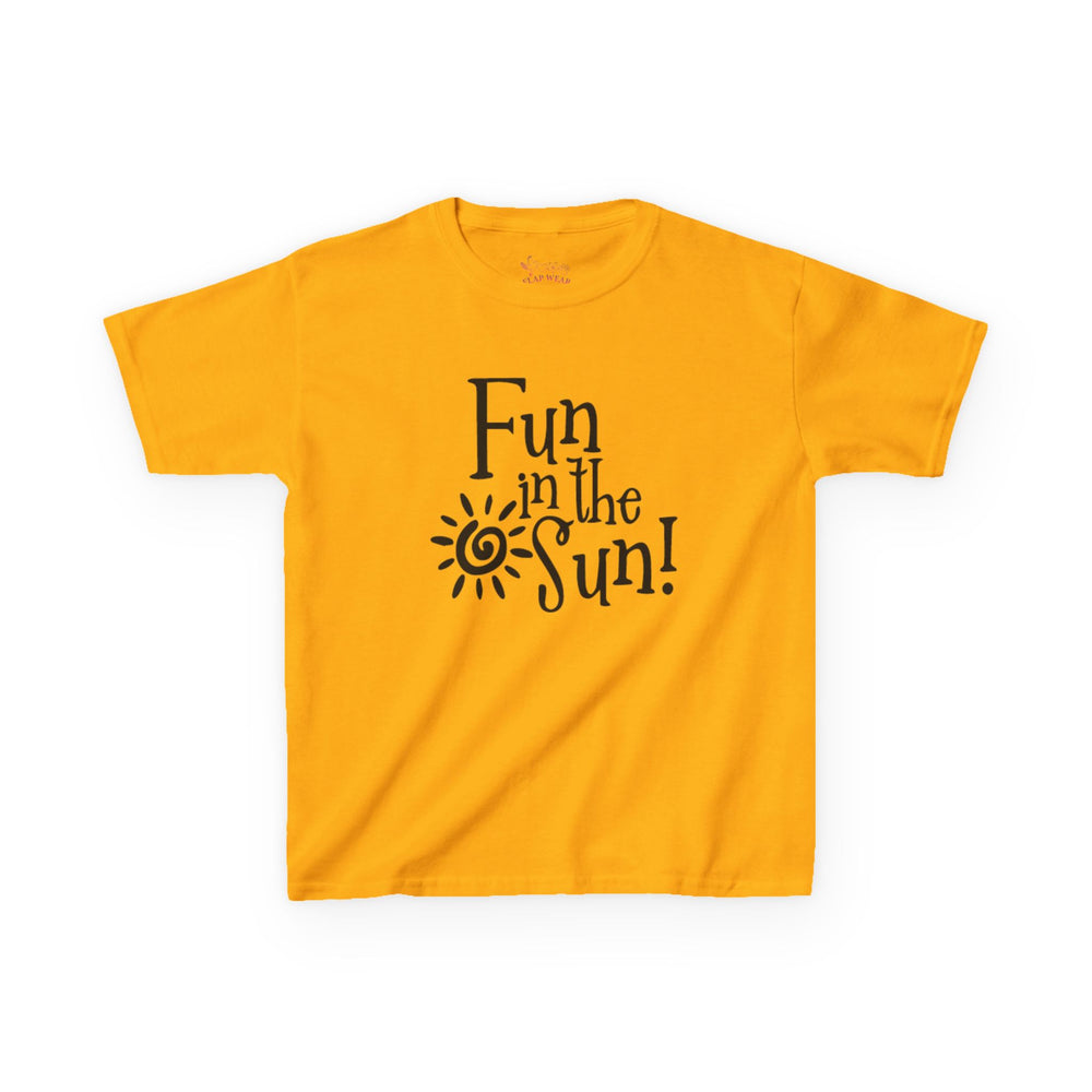 Gildan 5000B | Fun in the Sun Kids' Graphic T-Shirt - Organic Cotton Summer Tee