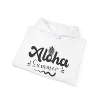 Gildan 18500 | Unisex "Aloha Summer" Pineapple Graphic Hoodie – Premium Fleece Pullover – Tropical Island Vibes