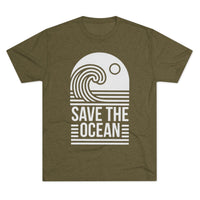 Next Level 6010 | Unisex Save The Ocean Tee — Retro Wave Environmental Awareness T-Shirt