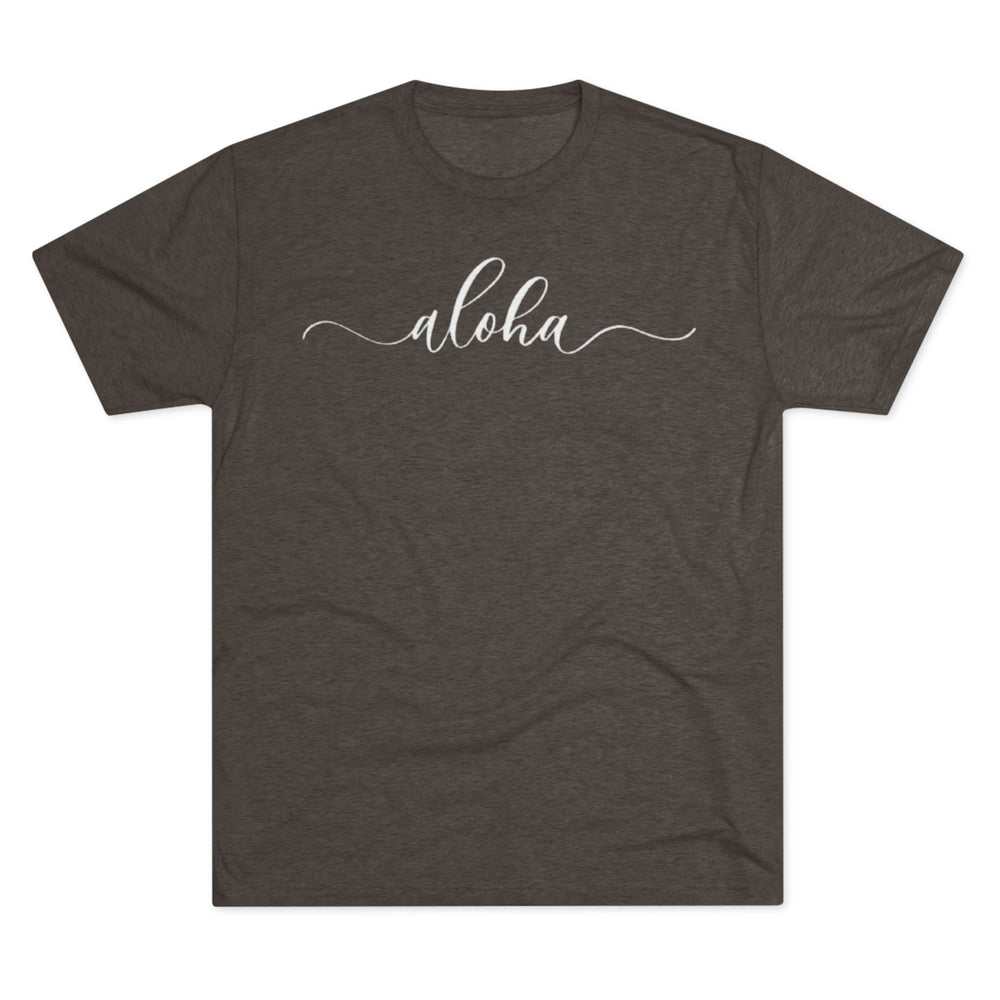 Next Level 6010 | Aloha Script Unisex Tri-Blend Vintage Tee – Summer Vibes Collection