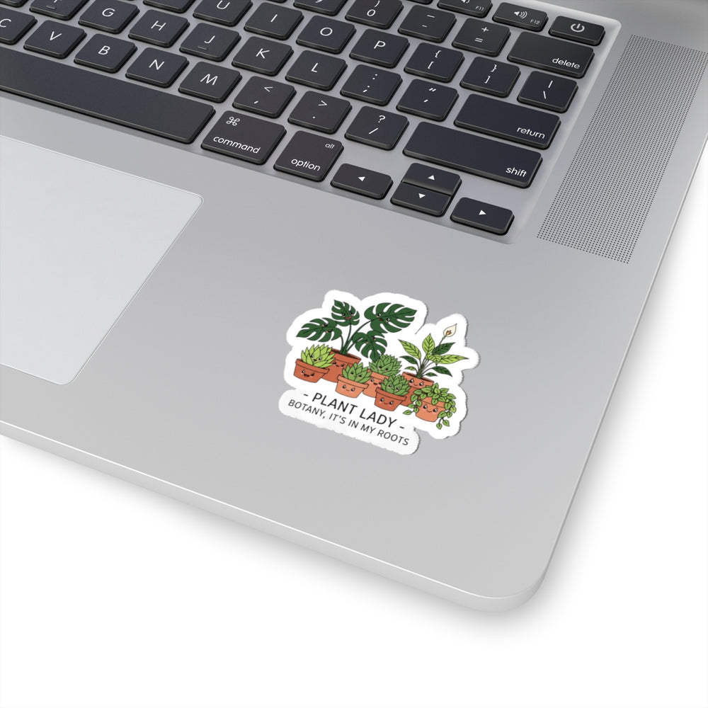 Plant Lady sticker | plant parent humor, succulent pun kiss-cut