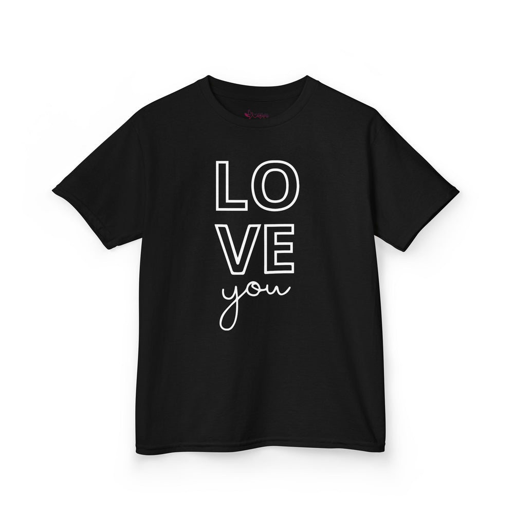 "Love You" Youth T-Shirt | Cute Valentine's Day Graphic Tee for Kids