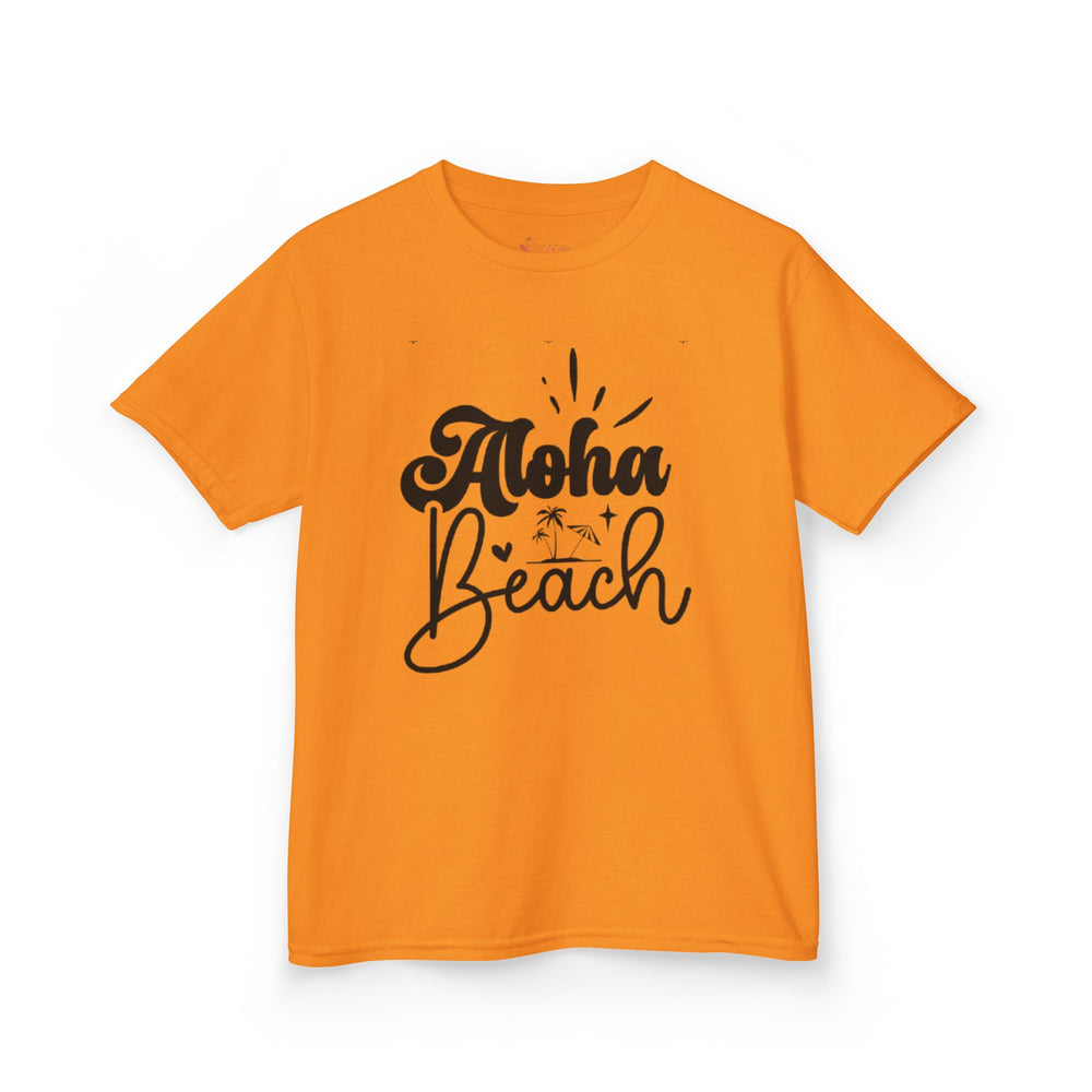 Gildan 5000B | Kids' Aloha Beach Tropical T-Shirt | Soft Summer Vacation Tee