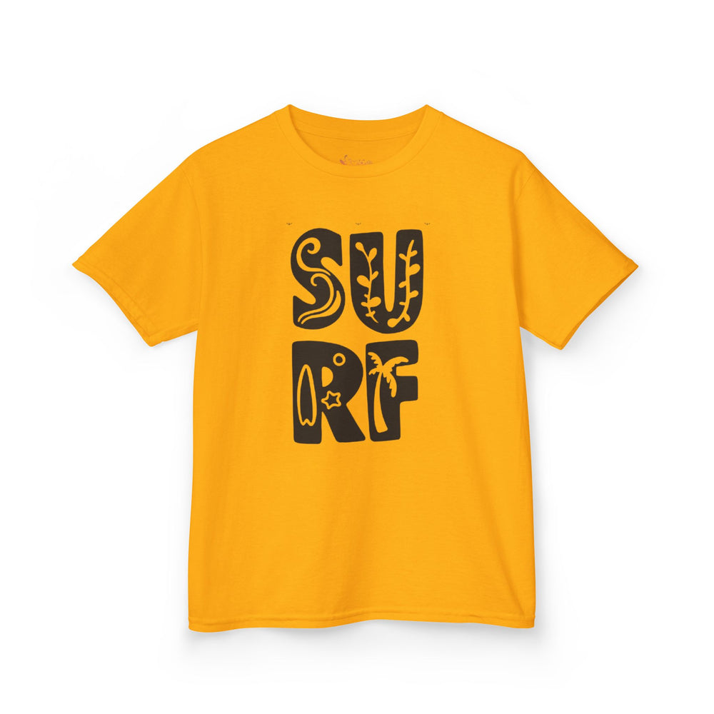 Gildan 5000B | Kids' Retro Surf Graphic Tee – Fun Summer Beach Vibes Cotton T-Shirt