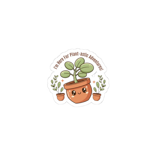 Plant-astic Puns Kiss-Cut Stickers | Plant Parent Humor, Succulent Sticker